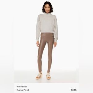 New Wilfred free Daria vegan leather leggings